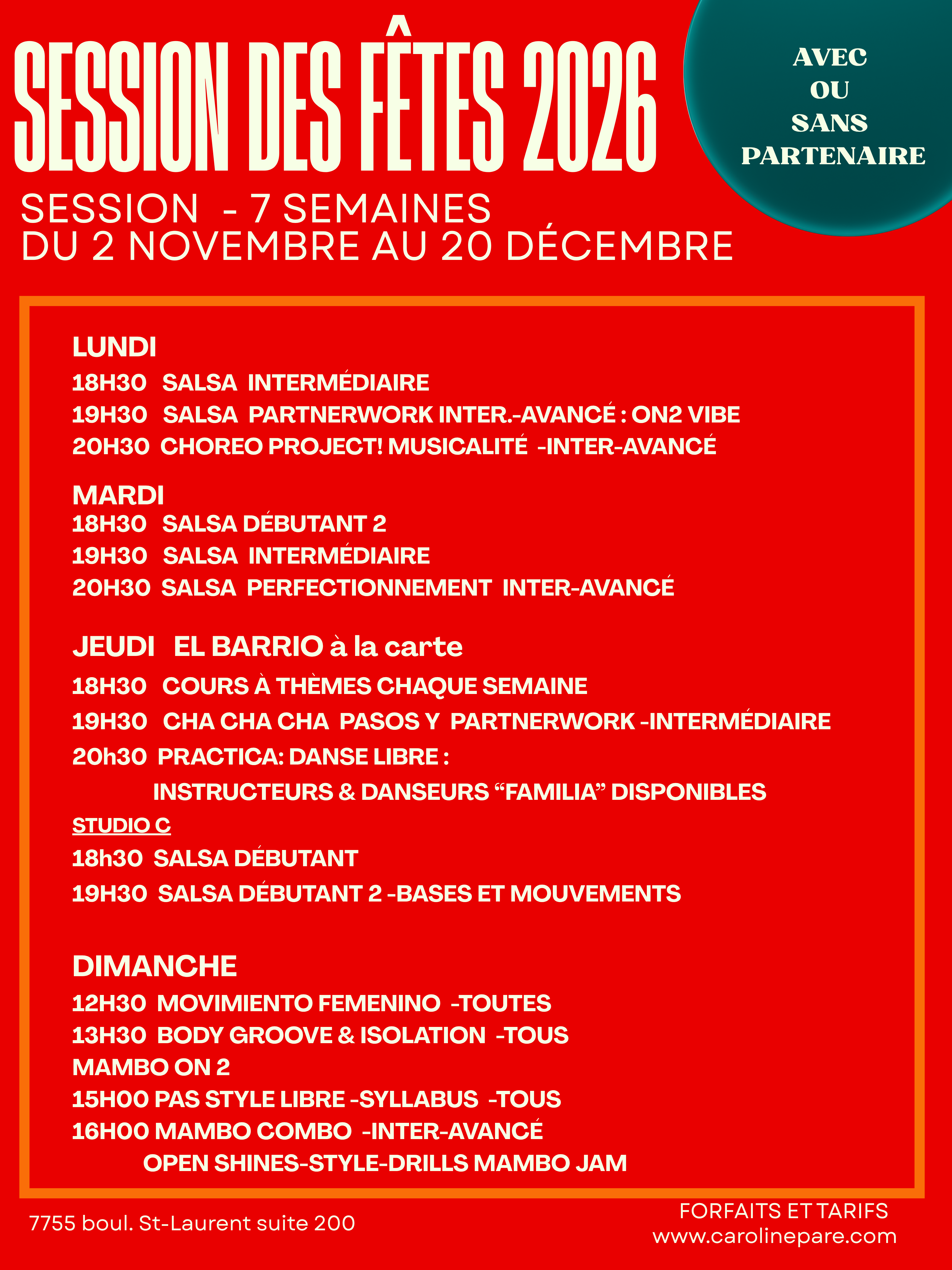 Horaire